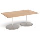 Eternal Rectangular Boardroom Table With Trumpet Base